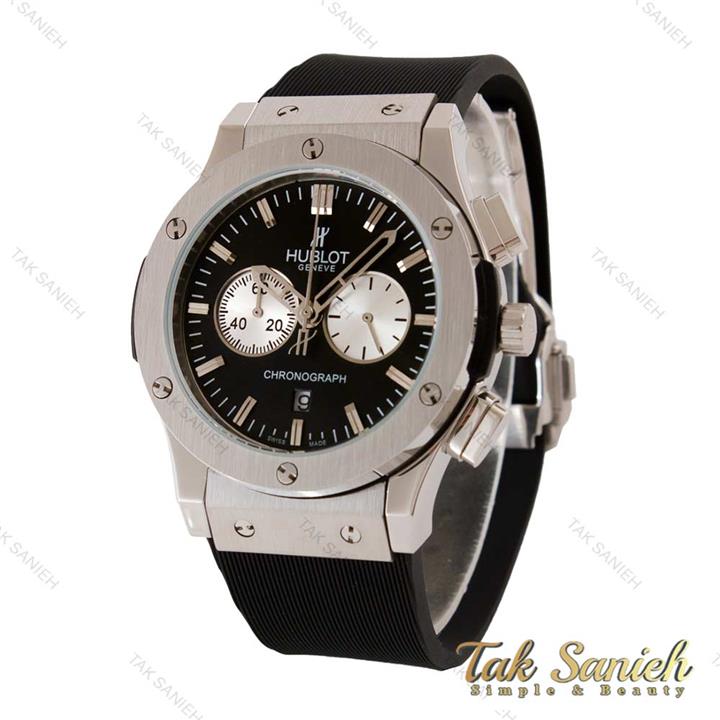 ساعت هابلوت مردانه سه موتوره نقره ای مشکی پاندا Hublot-4896-G